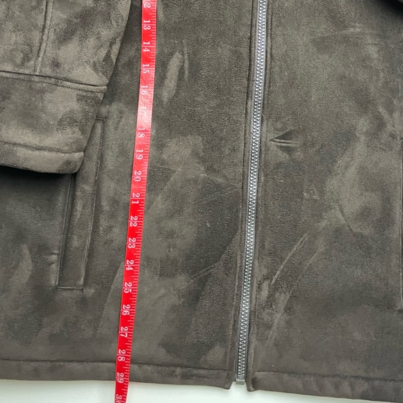 Axcess Men's Faux Suede Fleece Lined Jacket | Brown | Large - Picture 11 of 11